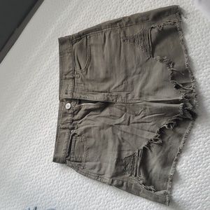 American Eagle Highest Waist Denim Mom Shorts Size 10